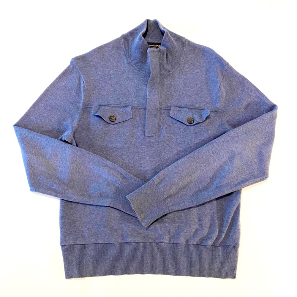 Men’s | Banana Republic | Quarter Zip Top | Blue | S
